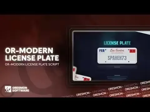 Tebex Vehicle Plate Customizer