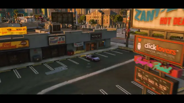 Strip mall exterior of the WXMAPS pawnshops MLO in Los Santos on FiveM