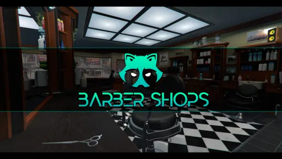 Gabz Barber Shops MLO — Six FiveM Barbershop Interiors