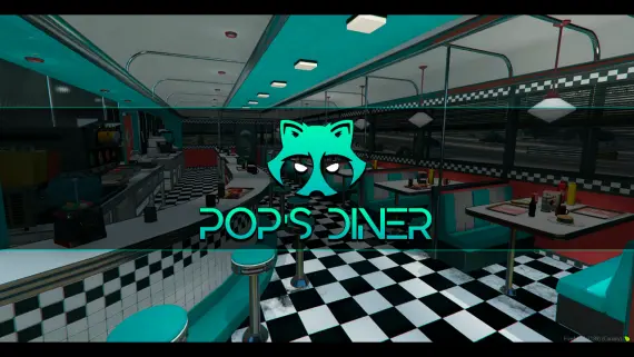 POP's Diner MLO by Gabz — Retro FiveM Diner Interior