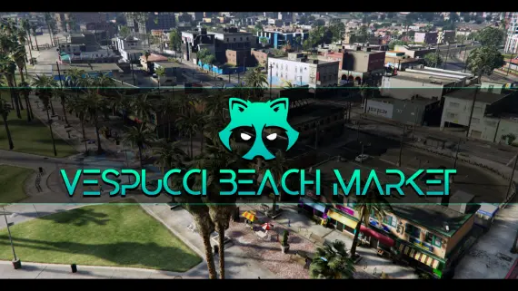 Gabz Vespucci Beach Market MLO — FiveM Open-Air Market