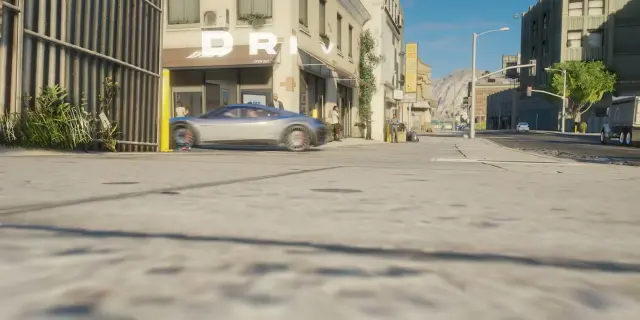 Street entrance of the FiveM driving school MLO in Los Santos