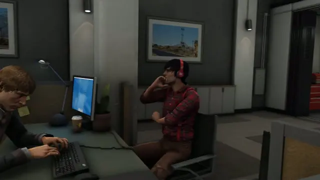 Sales office desks inside the Vespucci car dealership MLO for FiveM