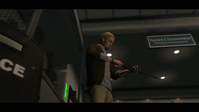 Armed robbery under the Payment and Documentation sign in the pawn shop MLO for FiveM