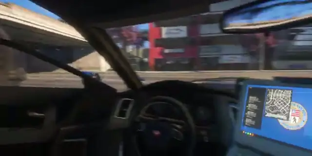 Police cruiser MDT responding to a 24/7 store robbery call in FiveM