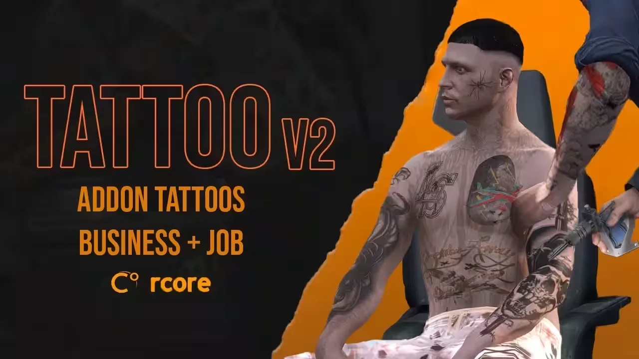 RCore Tattoo Shop Script