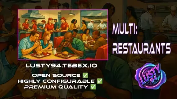 All in One Restaurant Script for FiveM - 14 Jobs