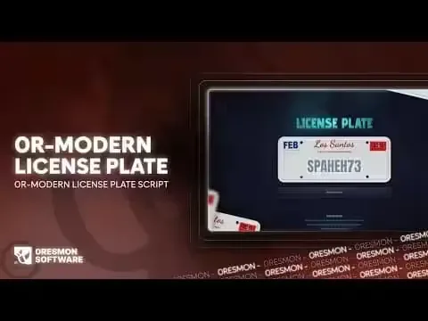 Tebex Vehicle Plate Customizer